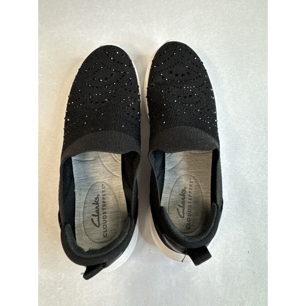 Clarks Cloudstepper Slip On Shoes Womens Size 6.5 Black BARELY WORN